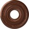 Ekena Millwork Lauren Ceiling Medallion (Fits Canopies up to 6 1/4"), 20 5/8"OD x 6 1/4"ID x 1 3/8"P, Copper Penny CM20LNCPS - alternate 1